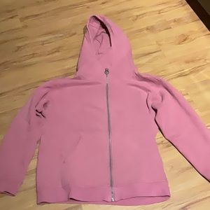 Athleta full zip pink hoodie